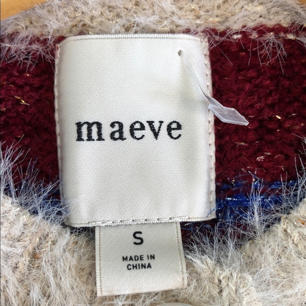 Maeve Anthropologie Short-Sleeve Fuzzy Cardigan Sweater Size S - Picture 3 of 11